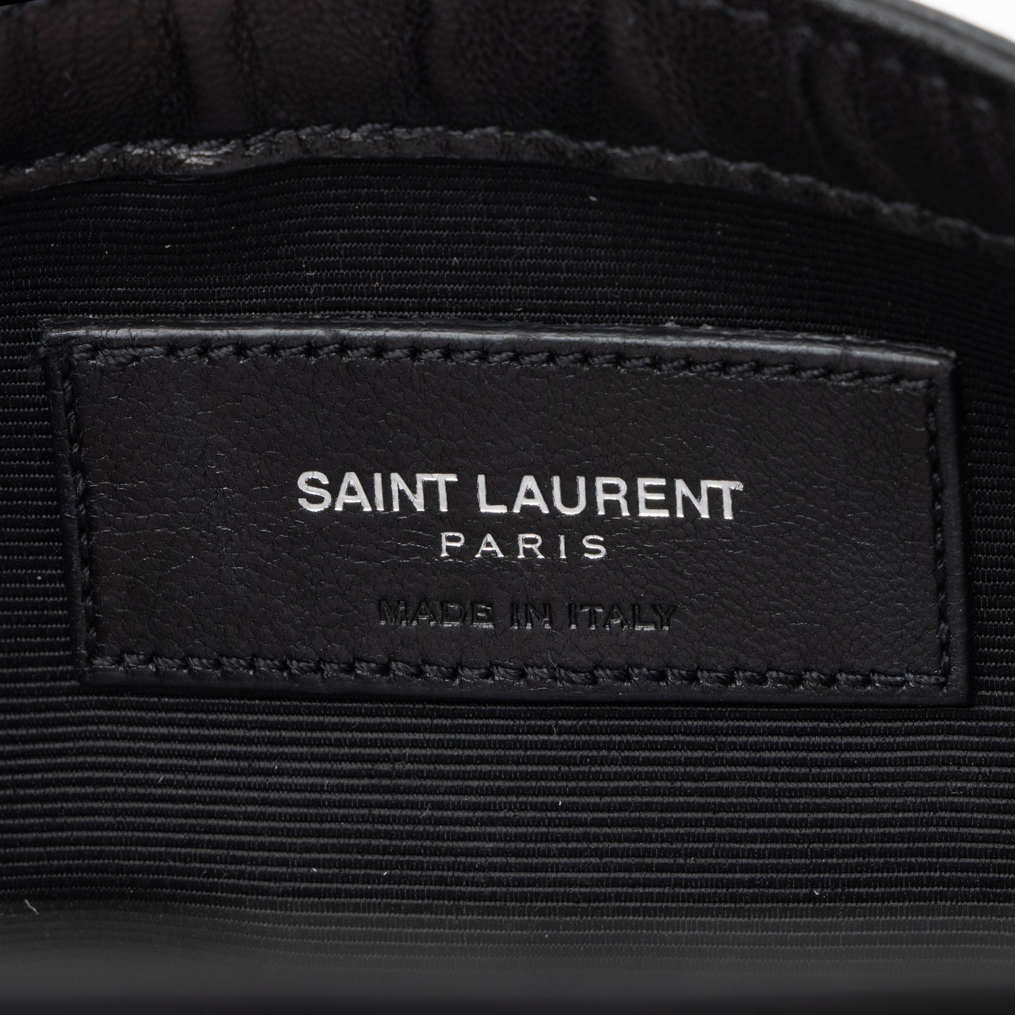 Saint Laurent Matelasse Leather Floral Applique Monogram Classic Baby Chain Bag