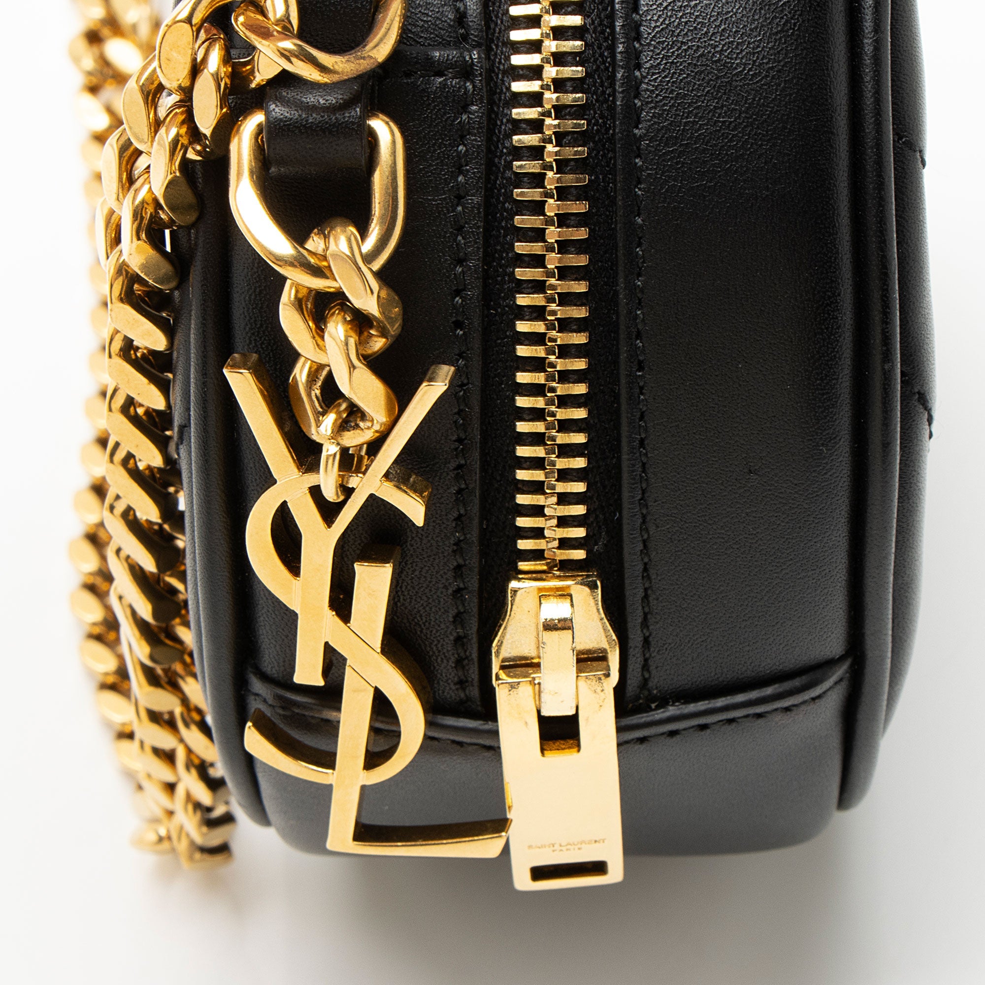Saint Laurent Matelasse Leather Monogram Bubble Small Crossbody