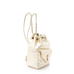 Saint Laurent Metallic Matelasse Lambskin Monogram Joe Backpack