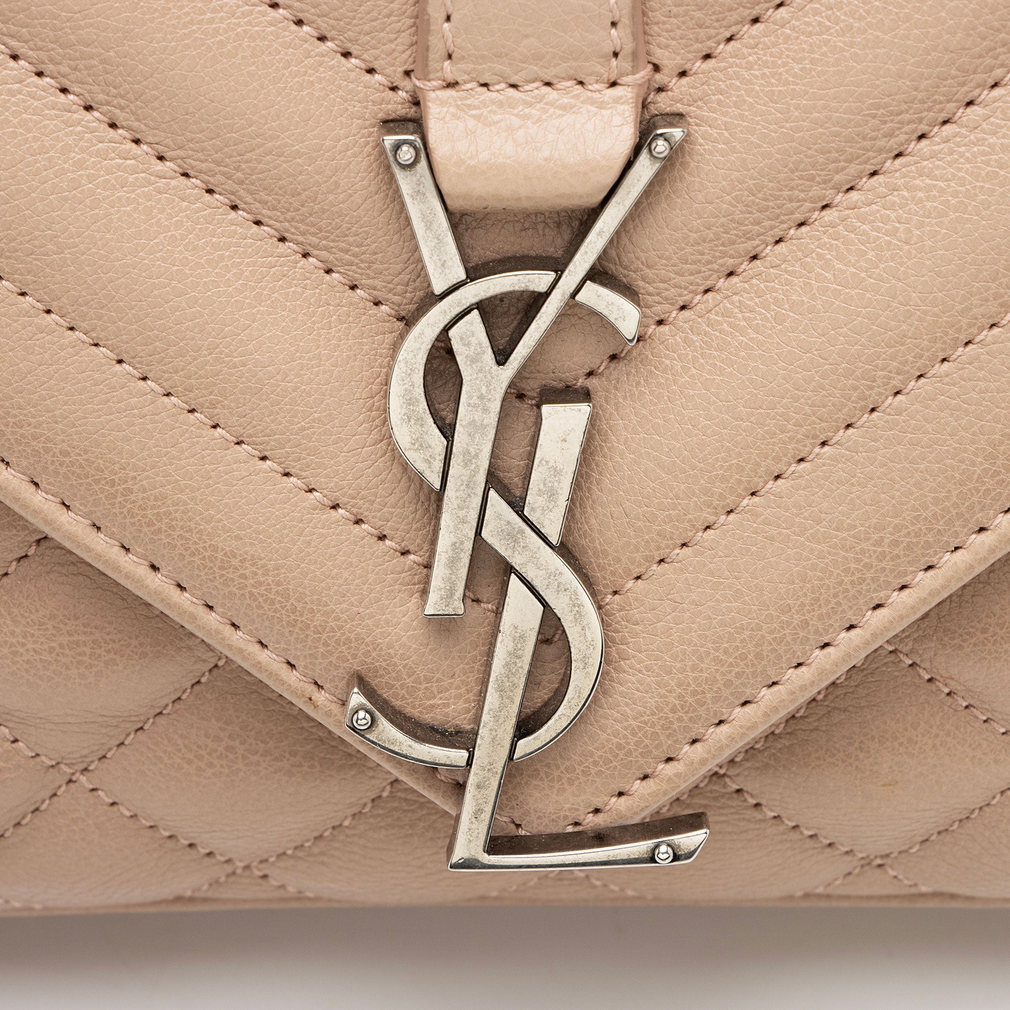 Saint Laurent Mixed Matelasse Calfskin Monogram Soft Medium Shoulder Bag