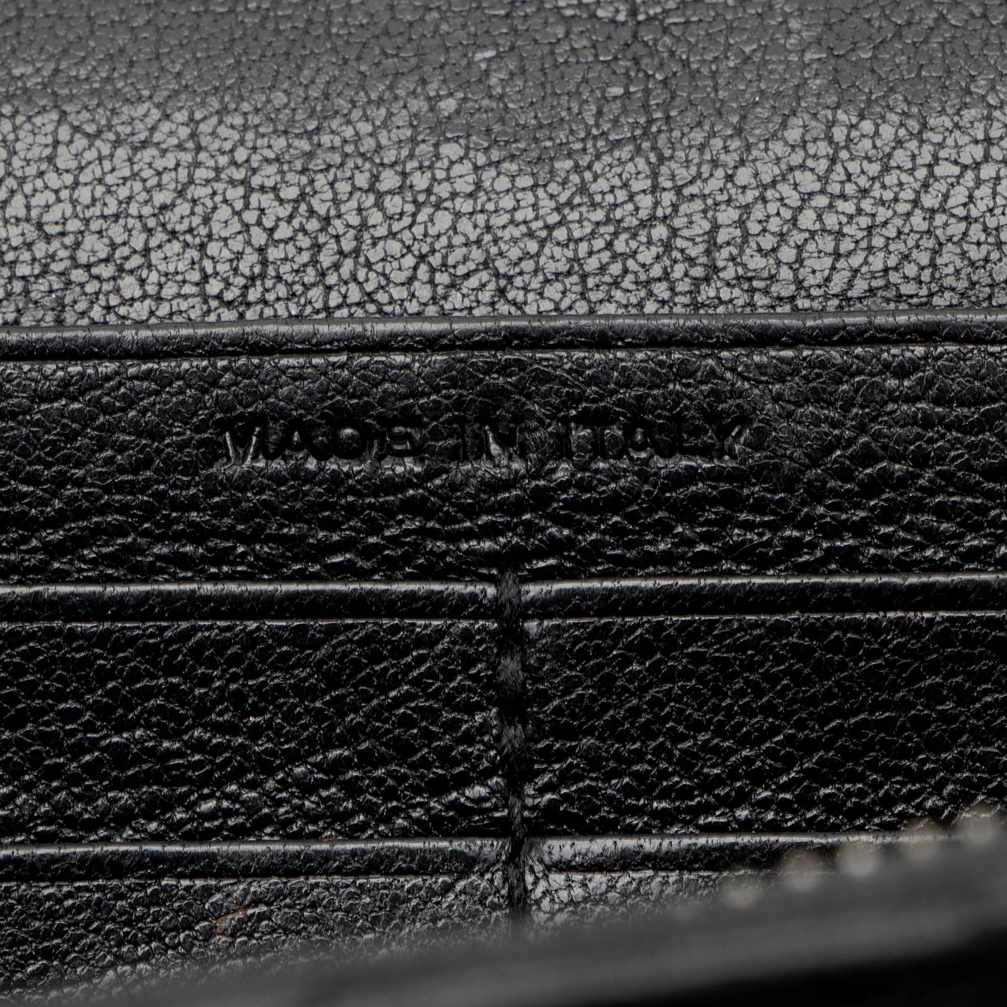 Saint Laurent Mixed Matelasse Grain de Poudre Embellished Monogram Chain Wallet
