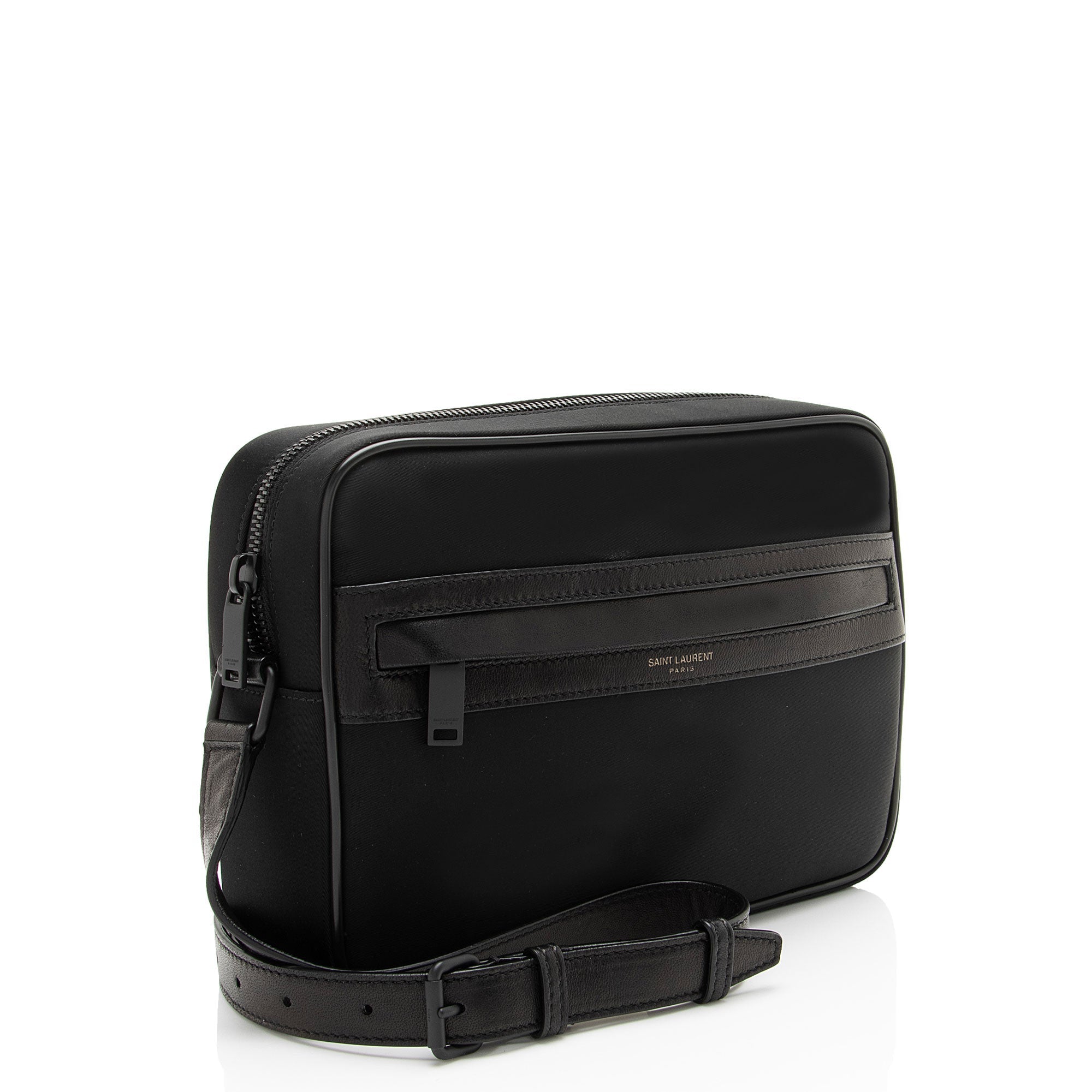Saint Laurent Nylon Leather Camp Camera Bag