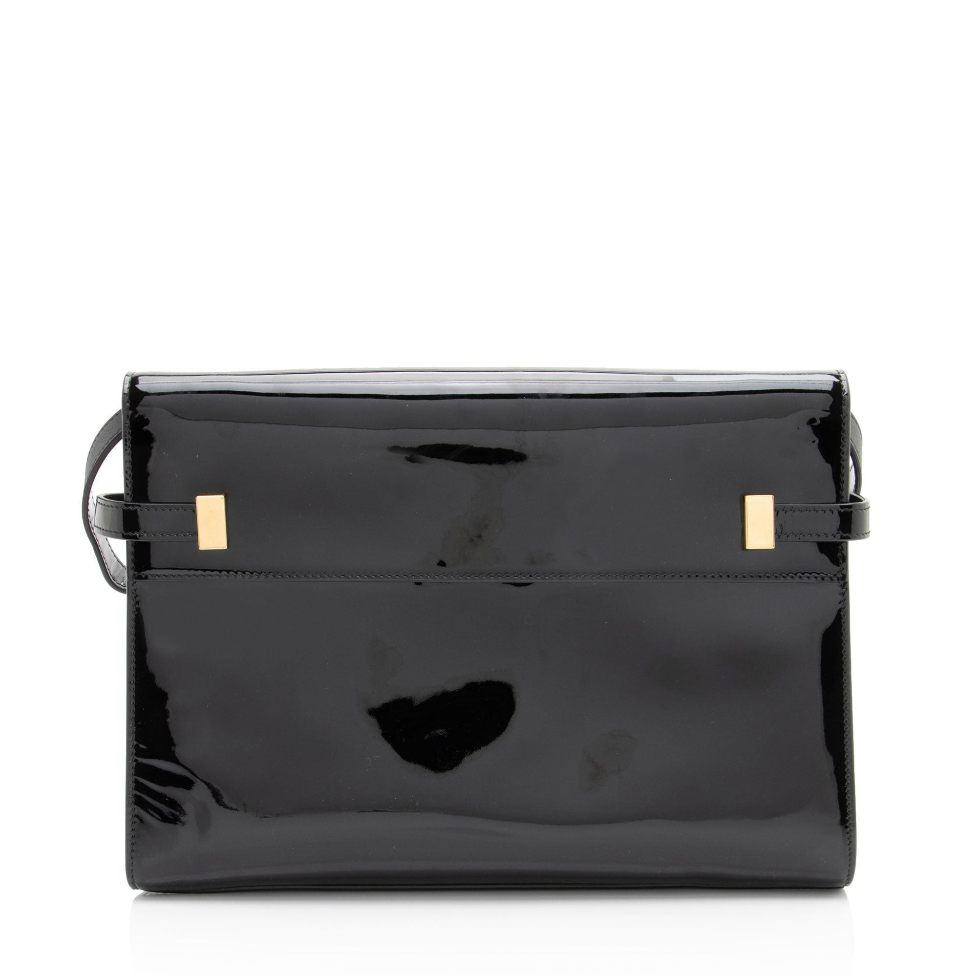 Saint Laurent Patent Leather Manhattan Medium Shoulder Bag