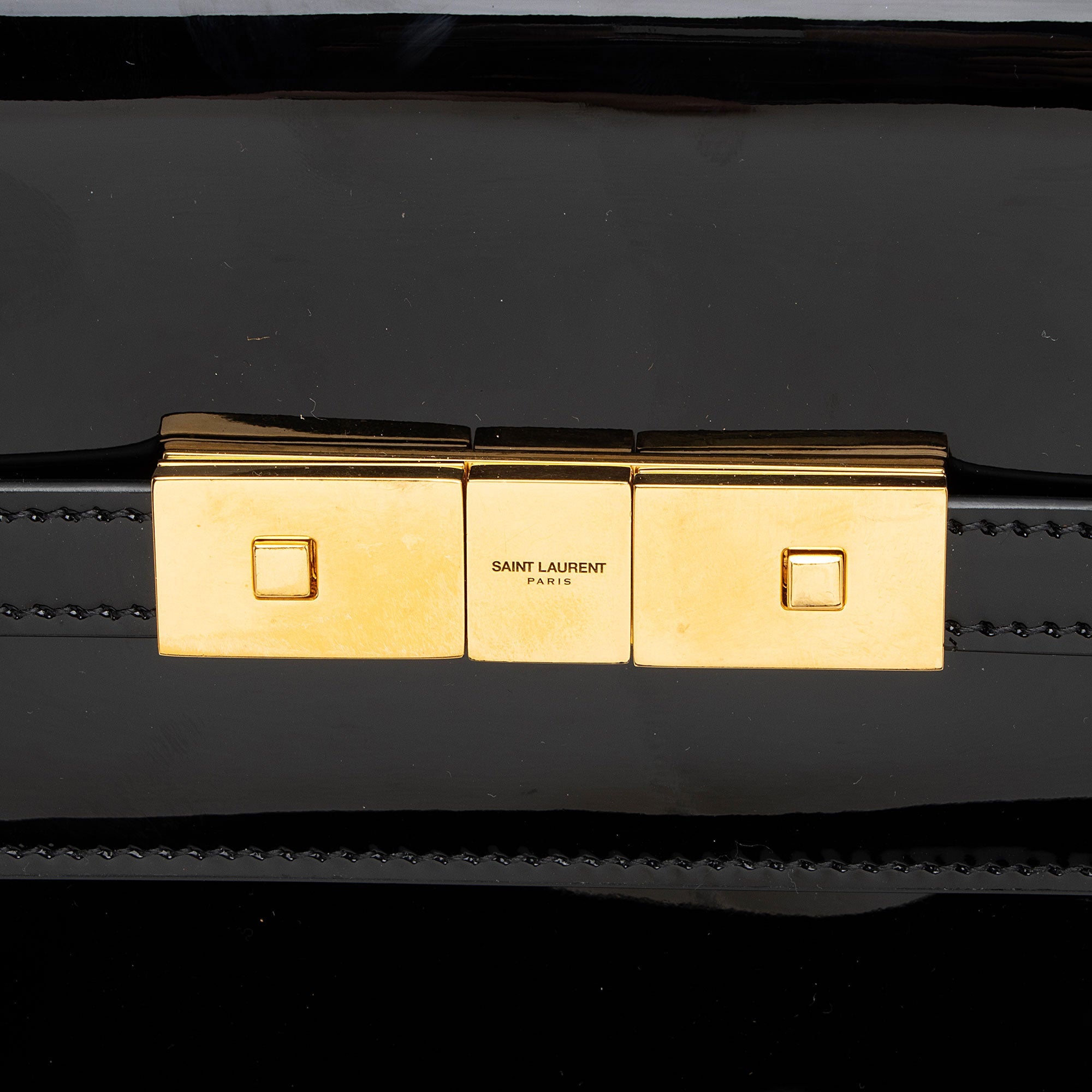 Saint Laurent Patent Leather Manhattan Medium Shoulder Bag