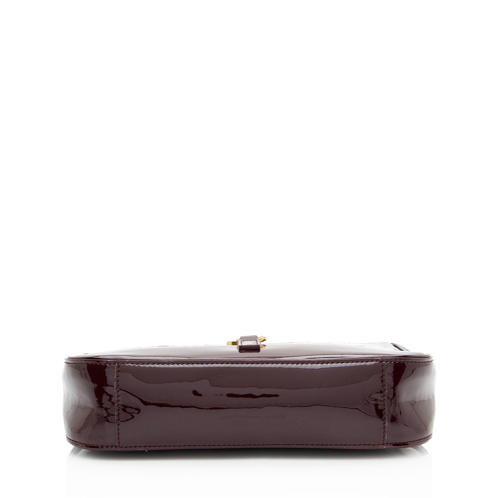 Saint Laurent Patent Leather Monogram Le 5 A 7 Hobo