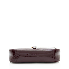 Saint Laurent Patent Leather Monogram Le 5 A 7 Hobo