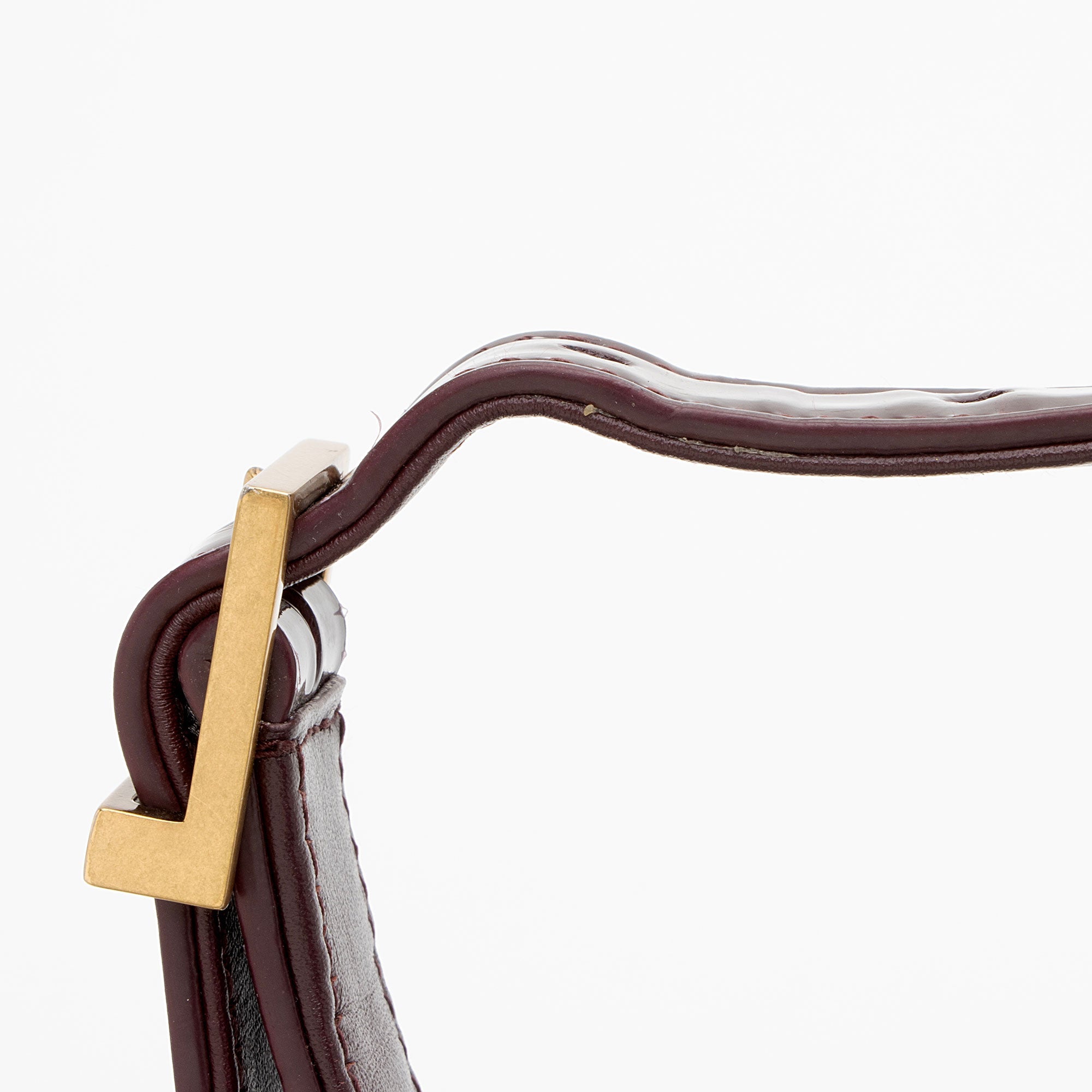 Saint Laurent Patent Leather Monogram Le 5 A 7 Hobo