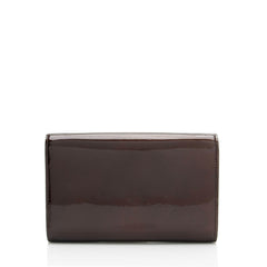 Saint Laurent Patent Leather Monogram Uptown Chain Wallet