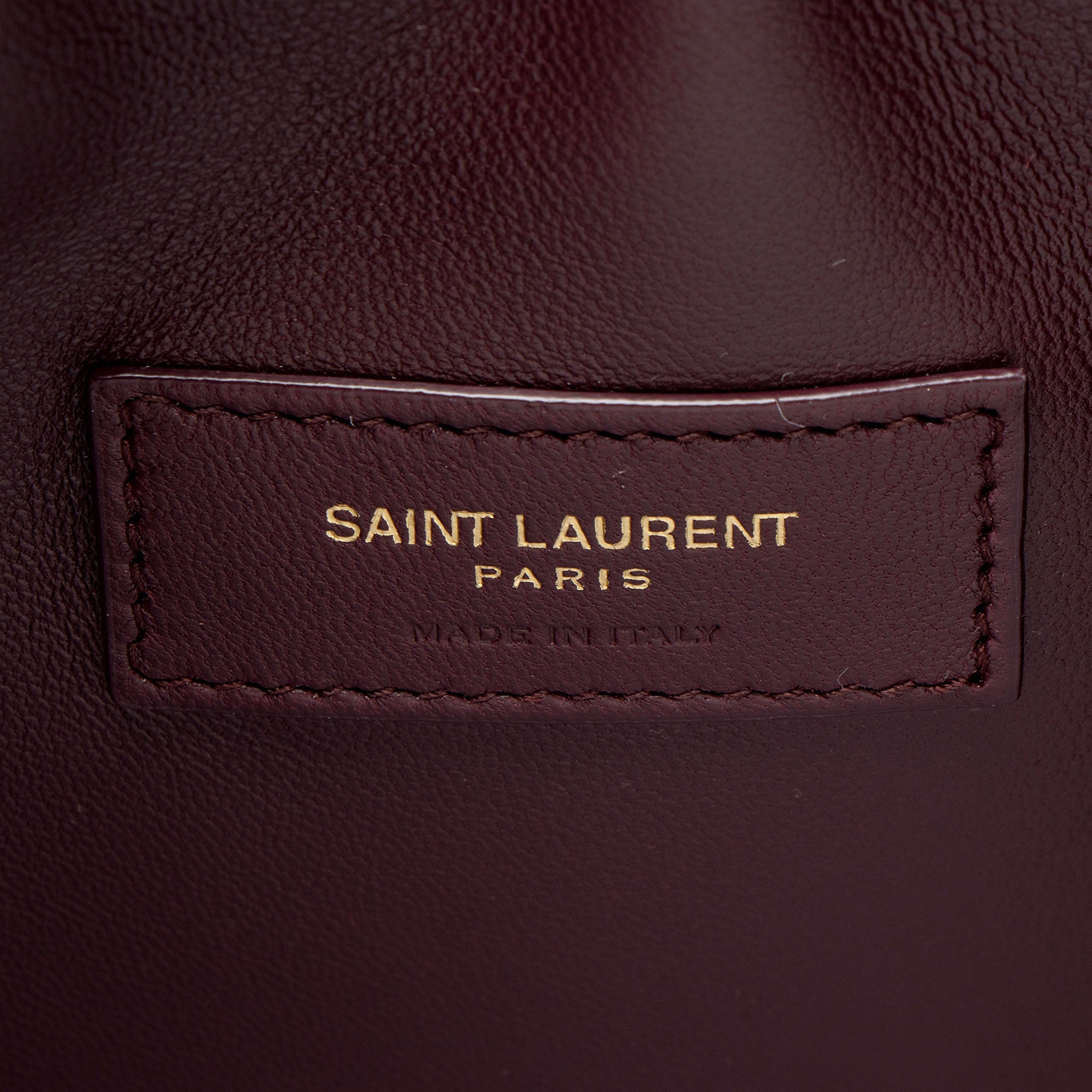 Saint Laurent Patent Leather Rendez-Vouz Medium Hobo