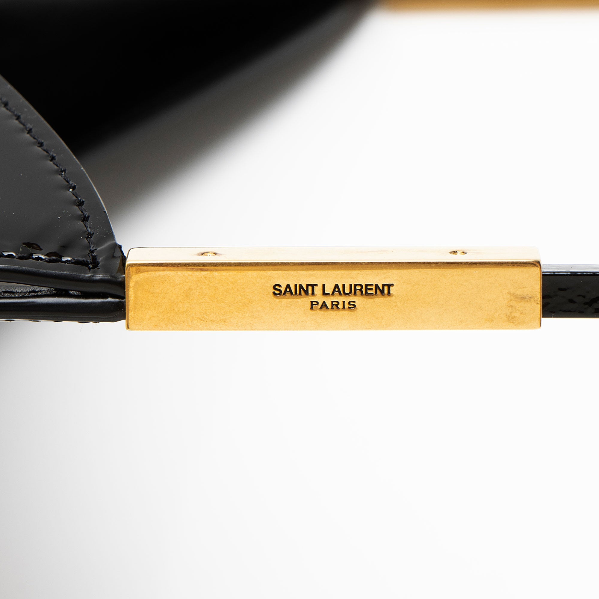 Saint Laurent Patent Leather Sadie Shoulder Bag