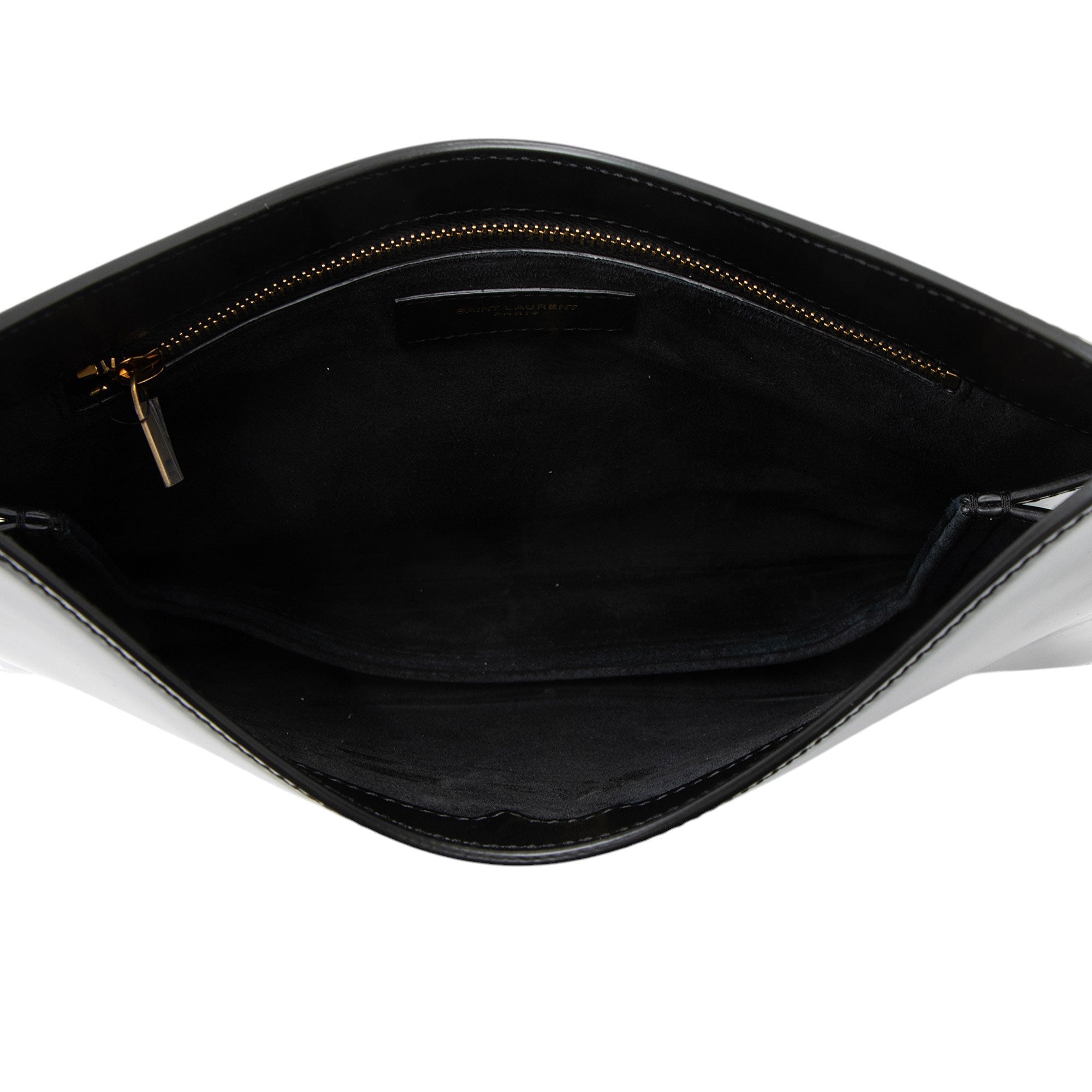 Saint Laurent Patent Leather Sadie Shoulder Bag