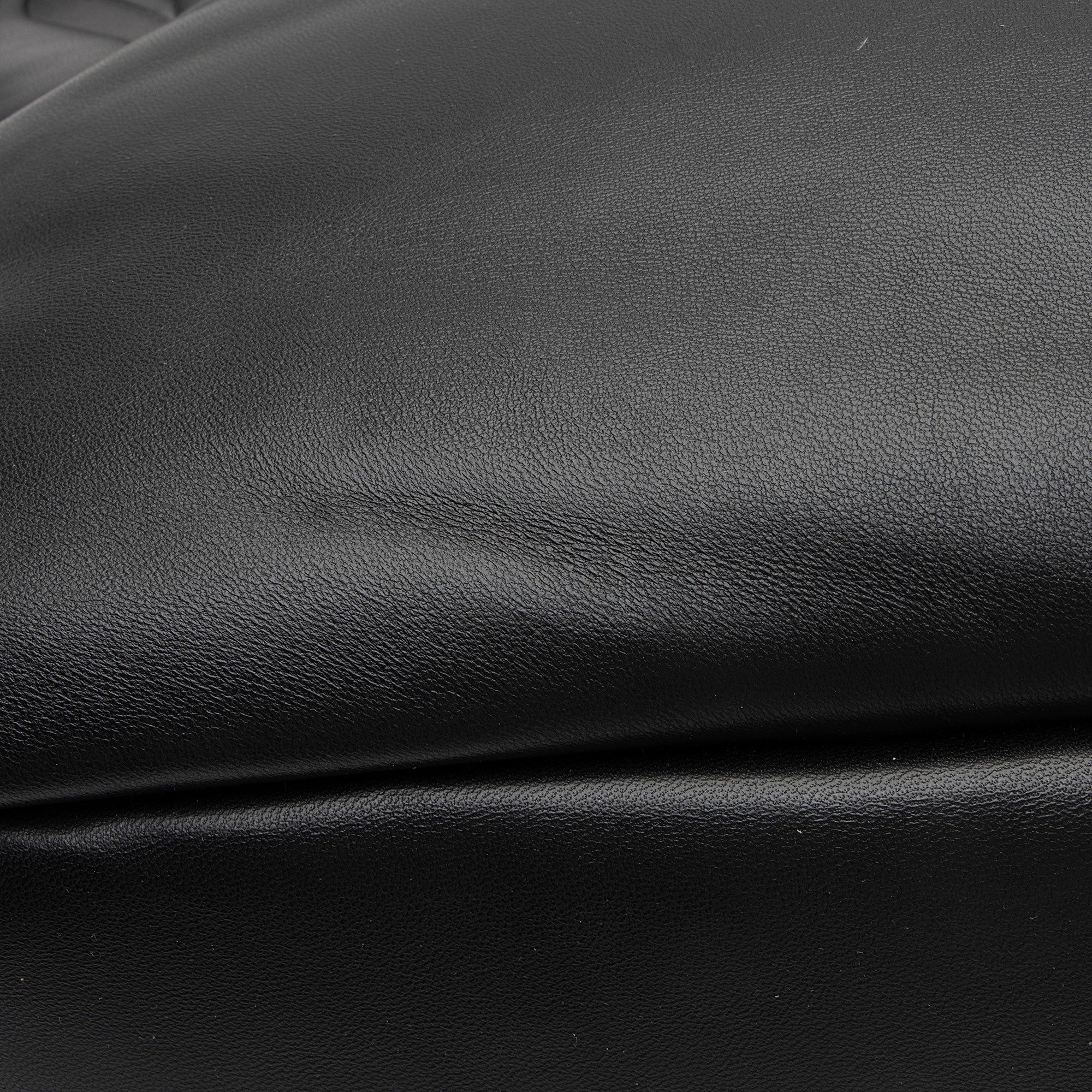 Saint Laurent Puffed Leather Logo Shopping Tote