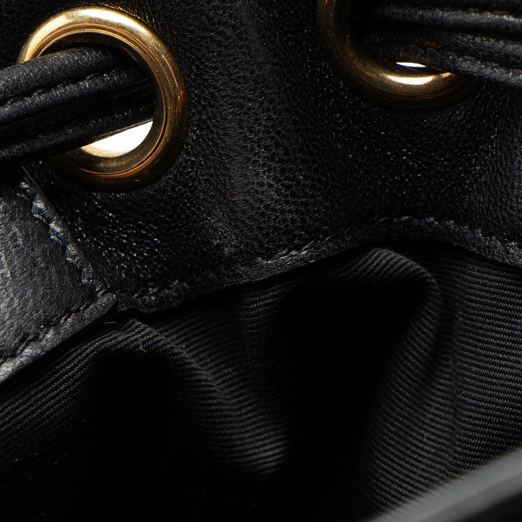 Saint Laurent Quilted Lambskin Cassandre Small Bucket Bag
