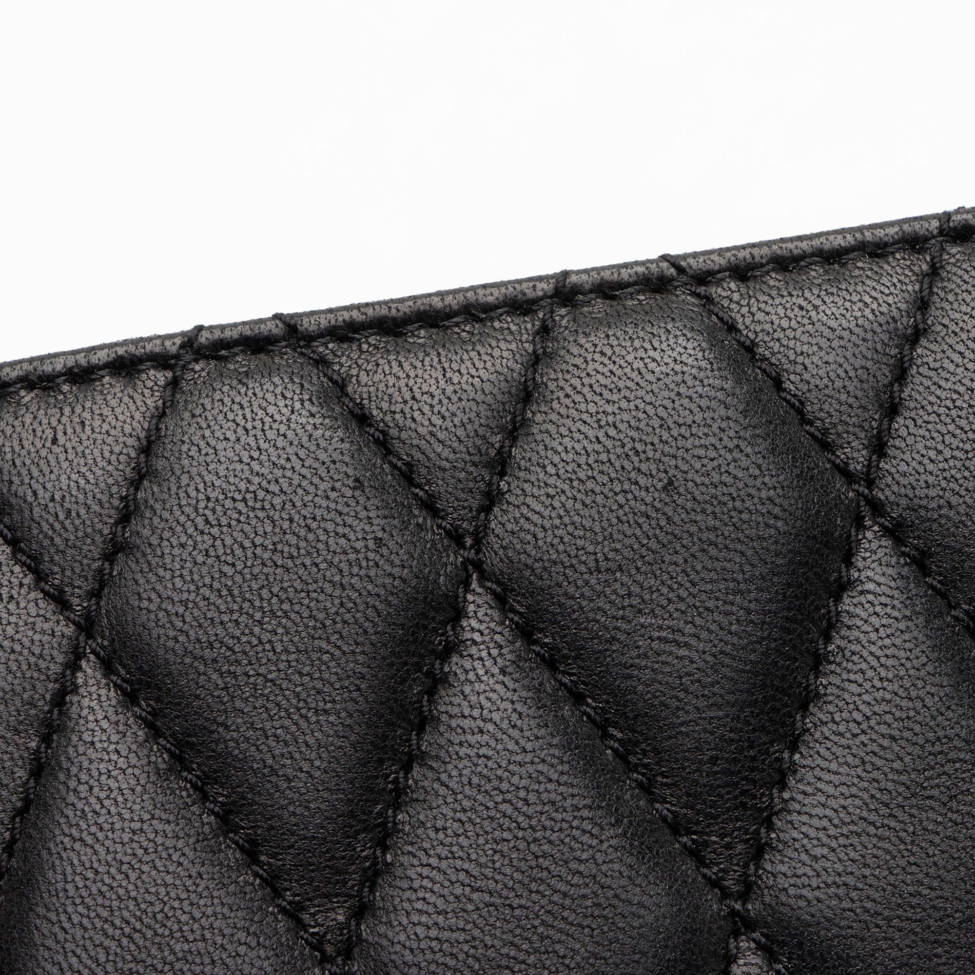 Saint Laurent Quilted Lambskin Monogram Kate Clutch