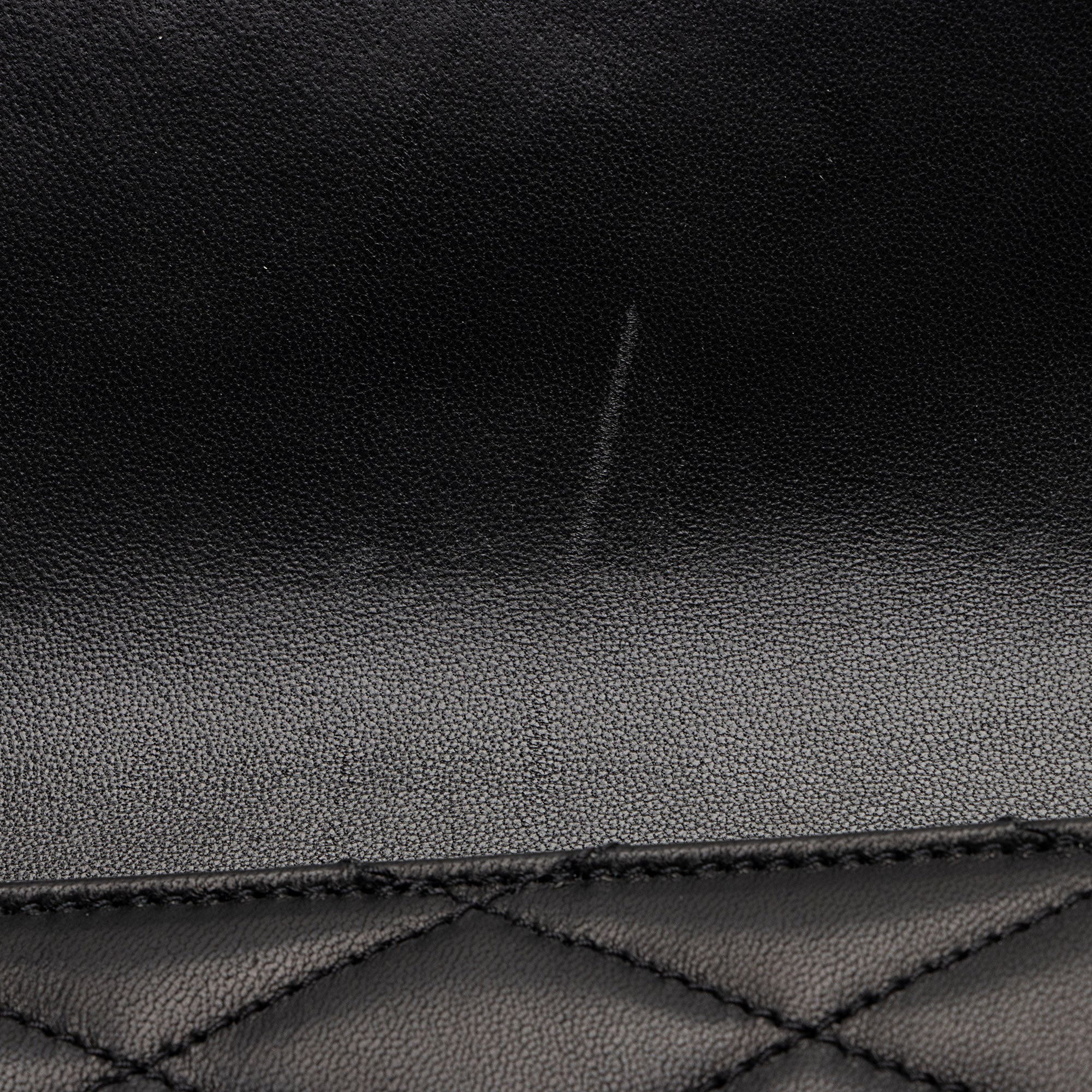 Saint Laurent Quilted Lambskin Monogram Kate Clutch