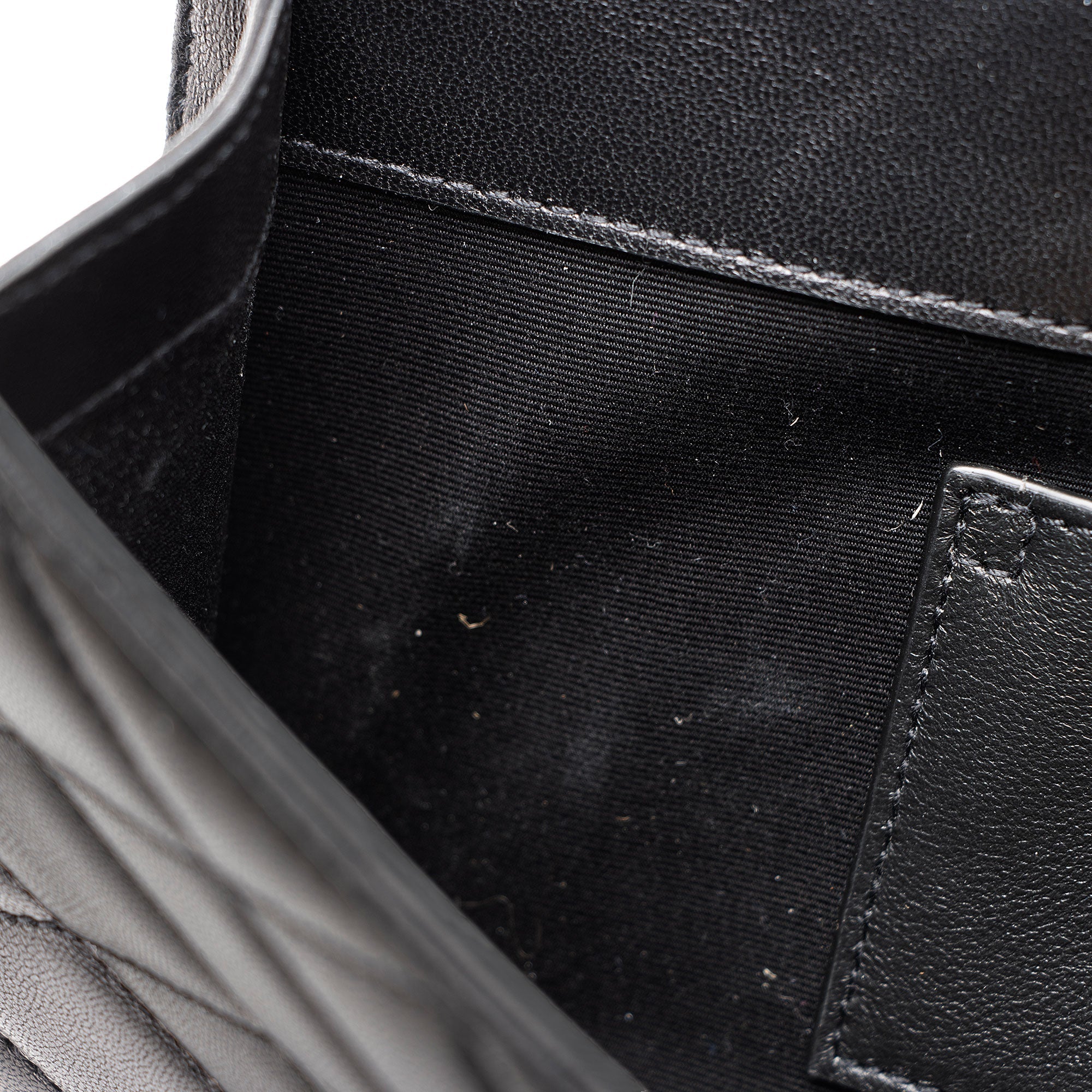 Saint Laurent Quilted Lambskin Monogram Kate Clutch