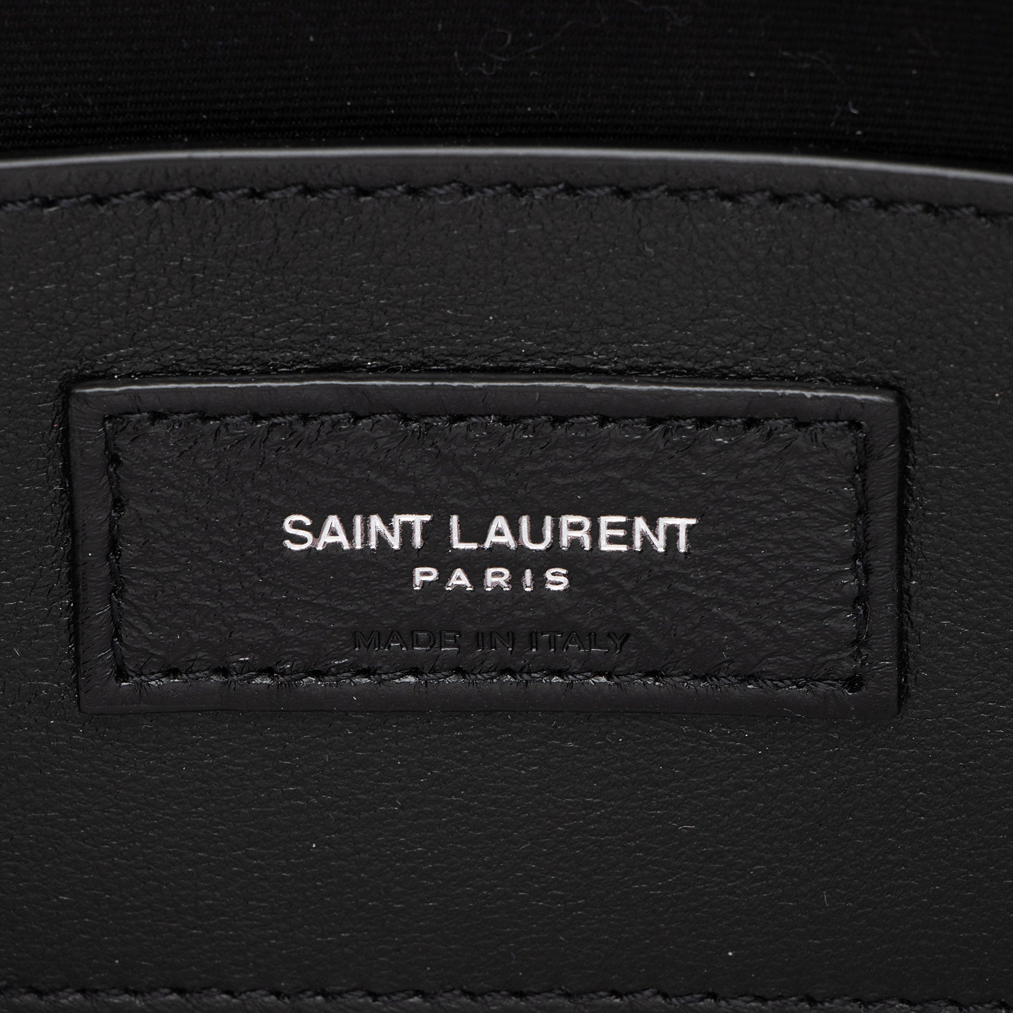 Saint Laurent Quilted Lambskin Monogram Kate Clutch