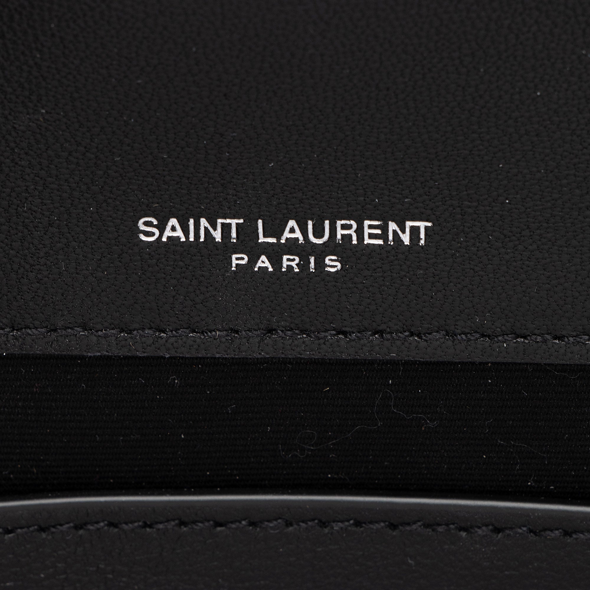 Saint Laurent Quilted Lambskin Monogram Kate Clutch
