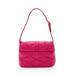Saint Laurent Quilted Lambskin Monogram Le 57 Hobo