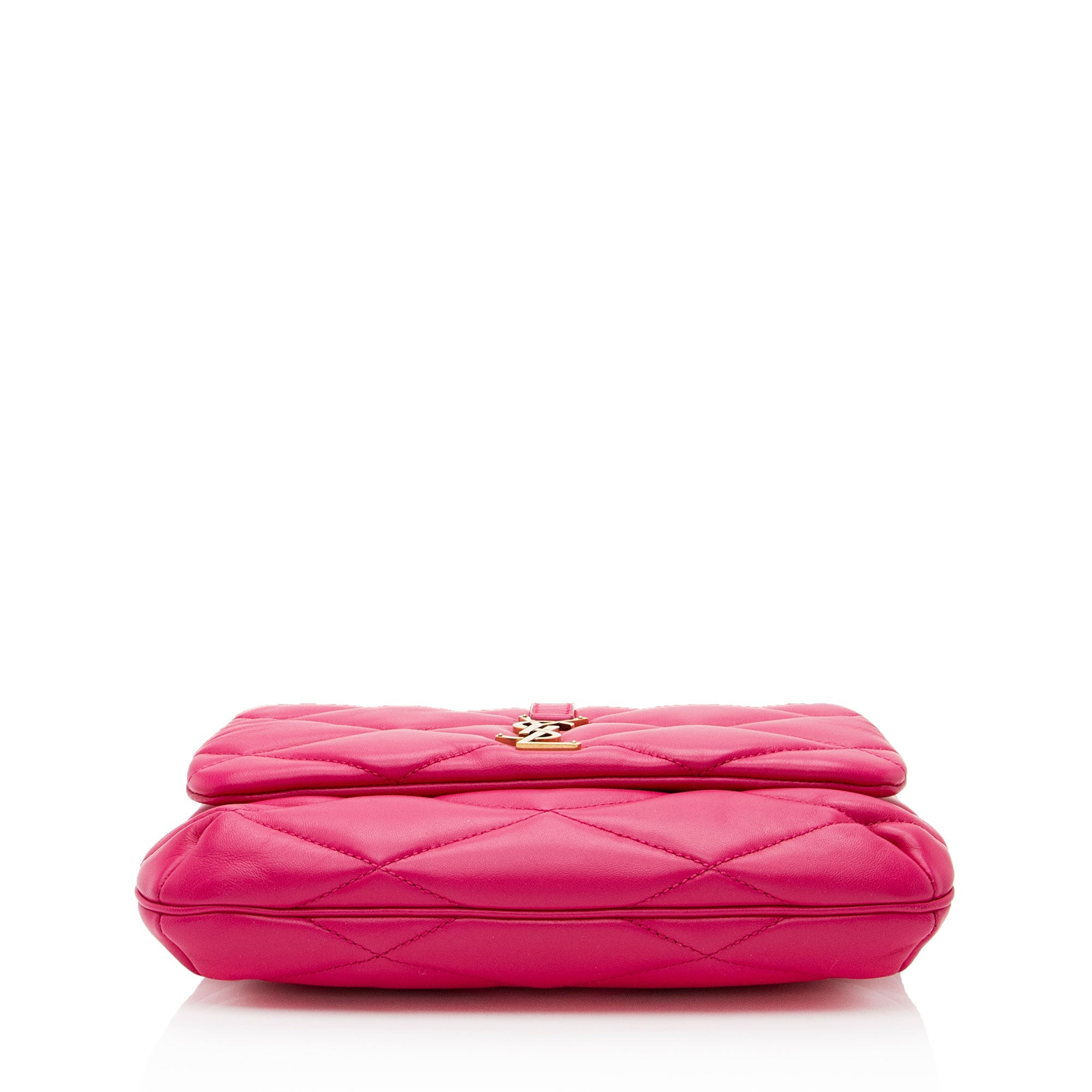 Saint Laurent Quilted Lambskin Monogram Le 57 Hobo