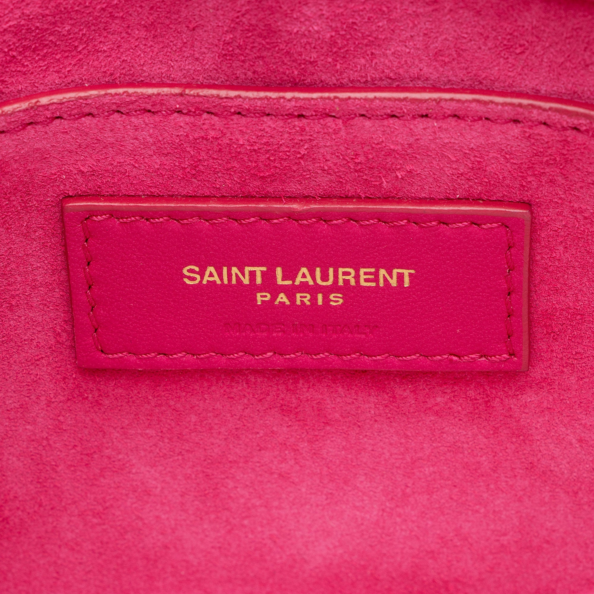 Saint Laurent Quilted Lambskin Monogram Le 57 Hobo