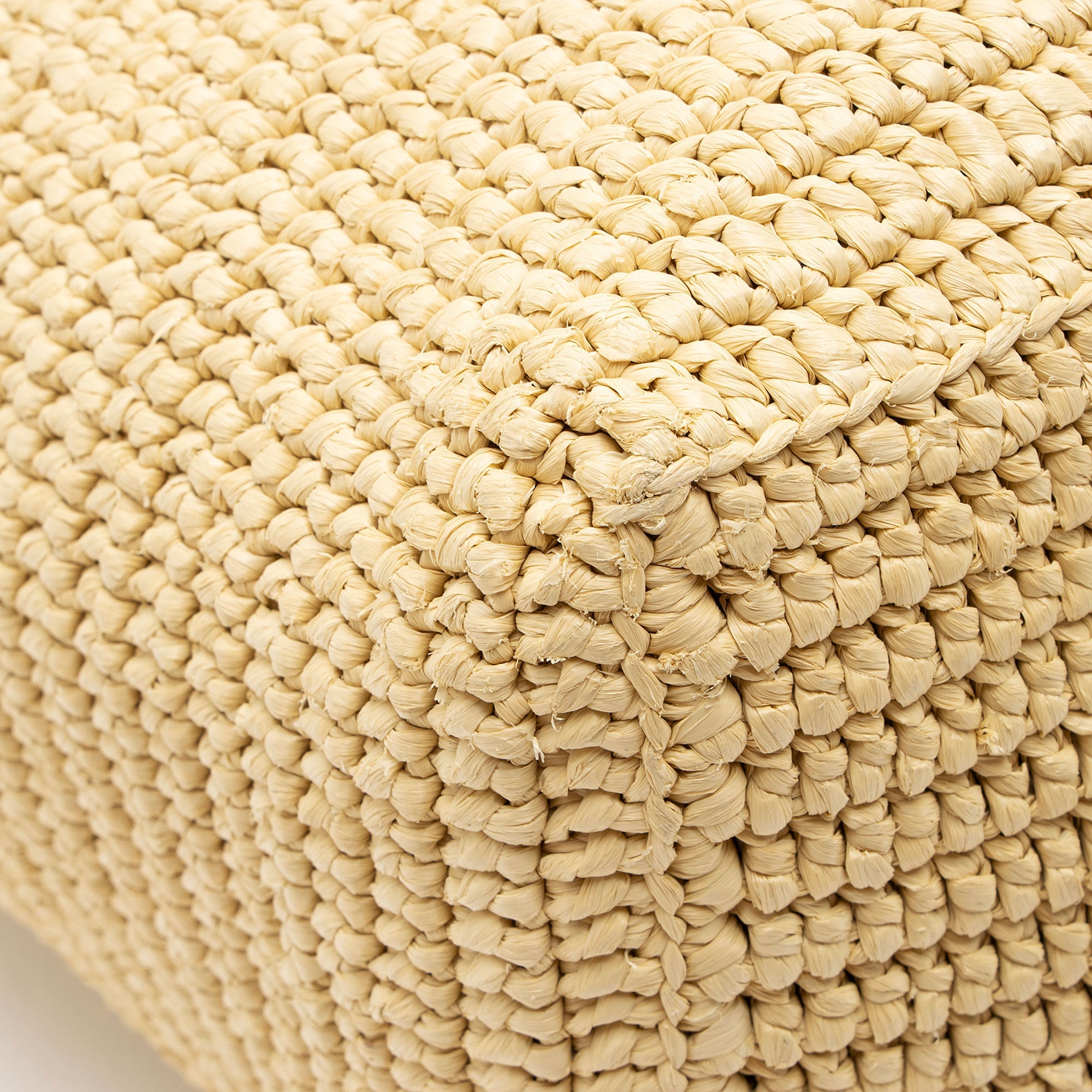 Saint Laurent Raffia Logo Tote