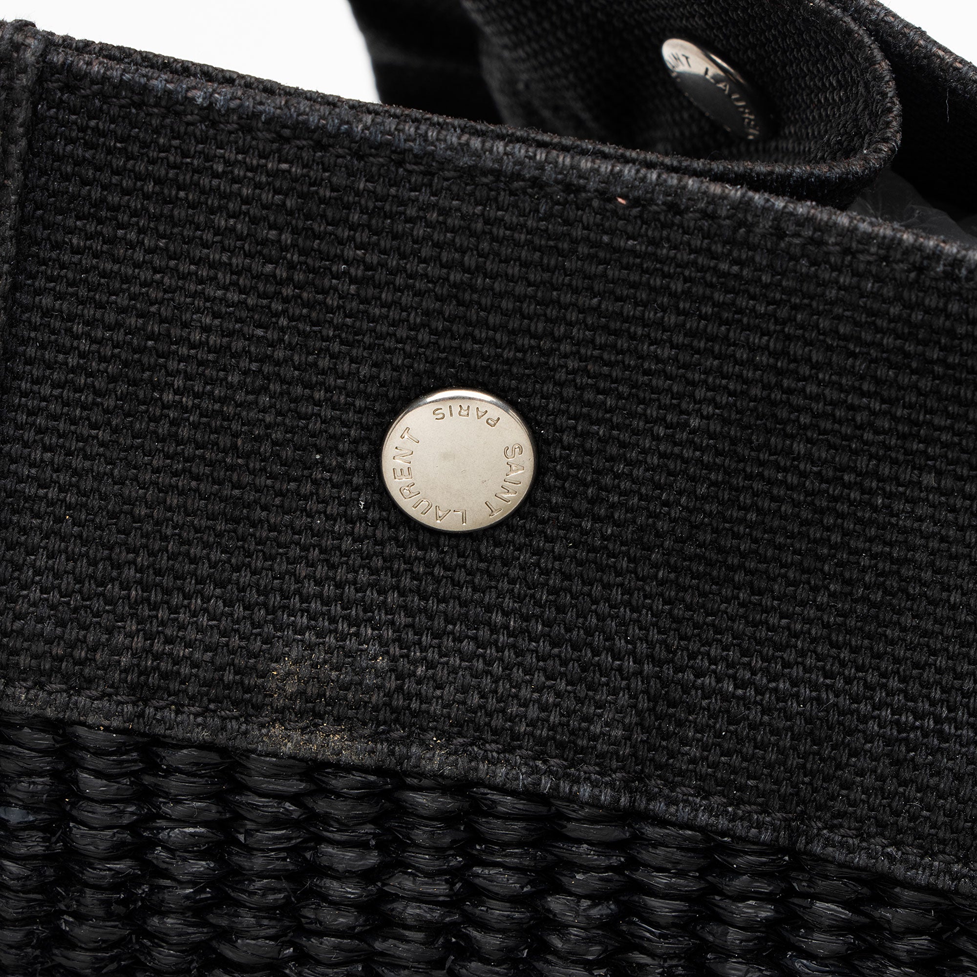 Saint Laurent Raffia Rive Gauche Tote
