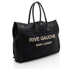 Saint Laurent Raffia Rive Gauche Tote