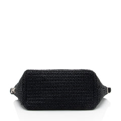 Saint Laurent Raffia Le Tuc Shoulder Bag