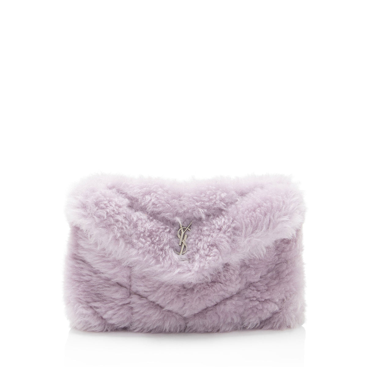 Saint Laurent Shearling Puffer LouLou Clutch