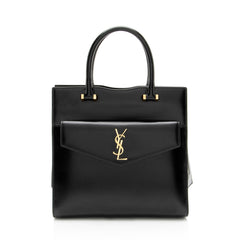 Saint Laurent Smooth Calfskin Monogram Uptown Small Satchel