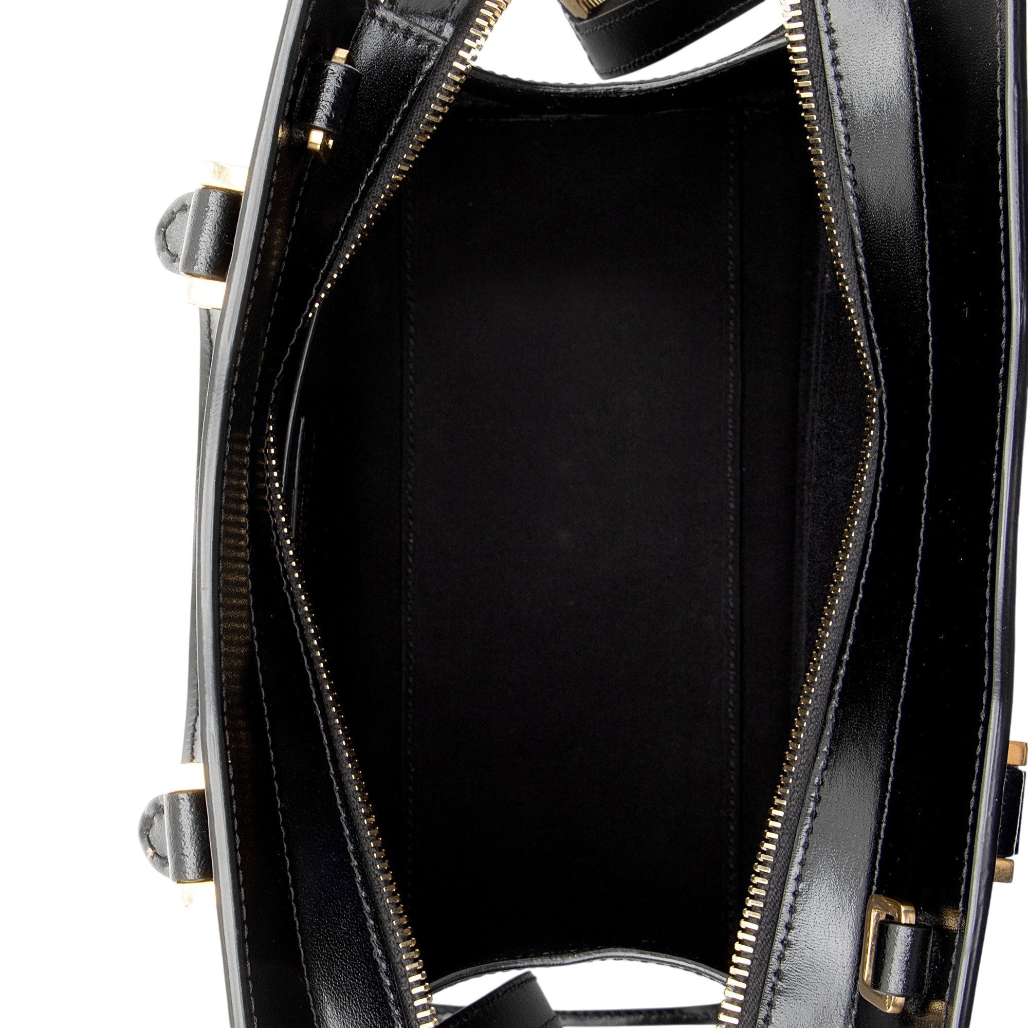Saint Laurent Smooth Calfskin Monogram Uptown Small Satchel