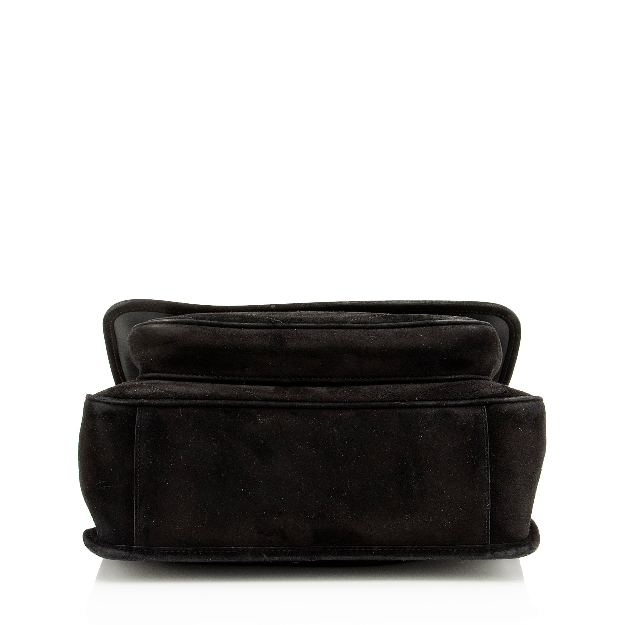 Saint Laurent Suede Monogram Niki Medium Shoulder Bag
