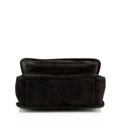 Saint Laurent Suede Monogram Niki Medium Shoulder Bag