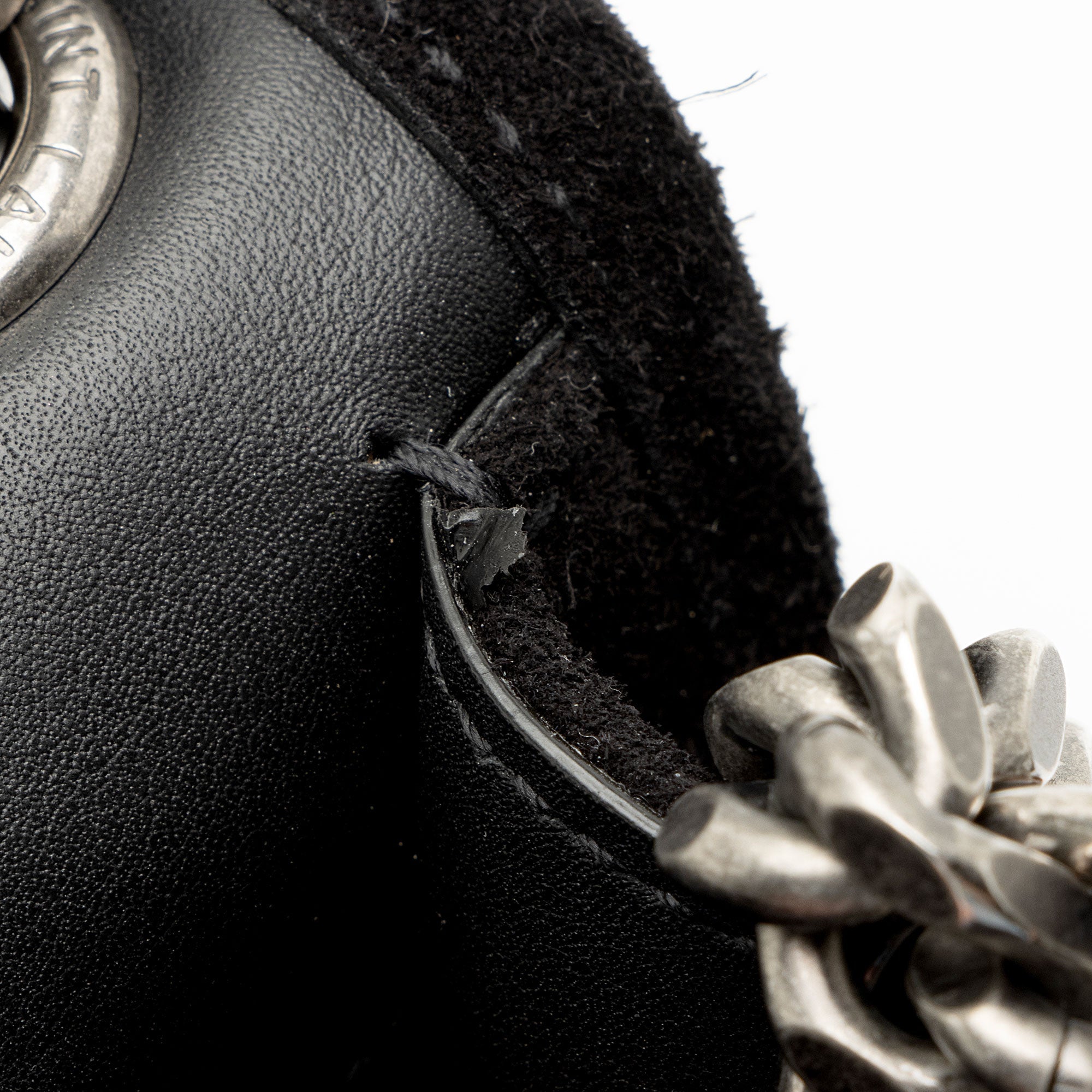 Saint Laurent Suede Monogram Niki Medium Shoulder Bag