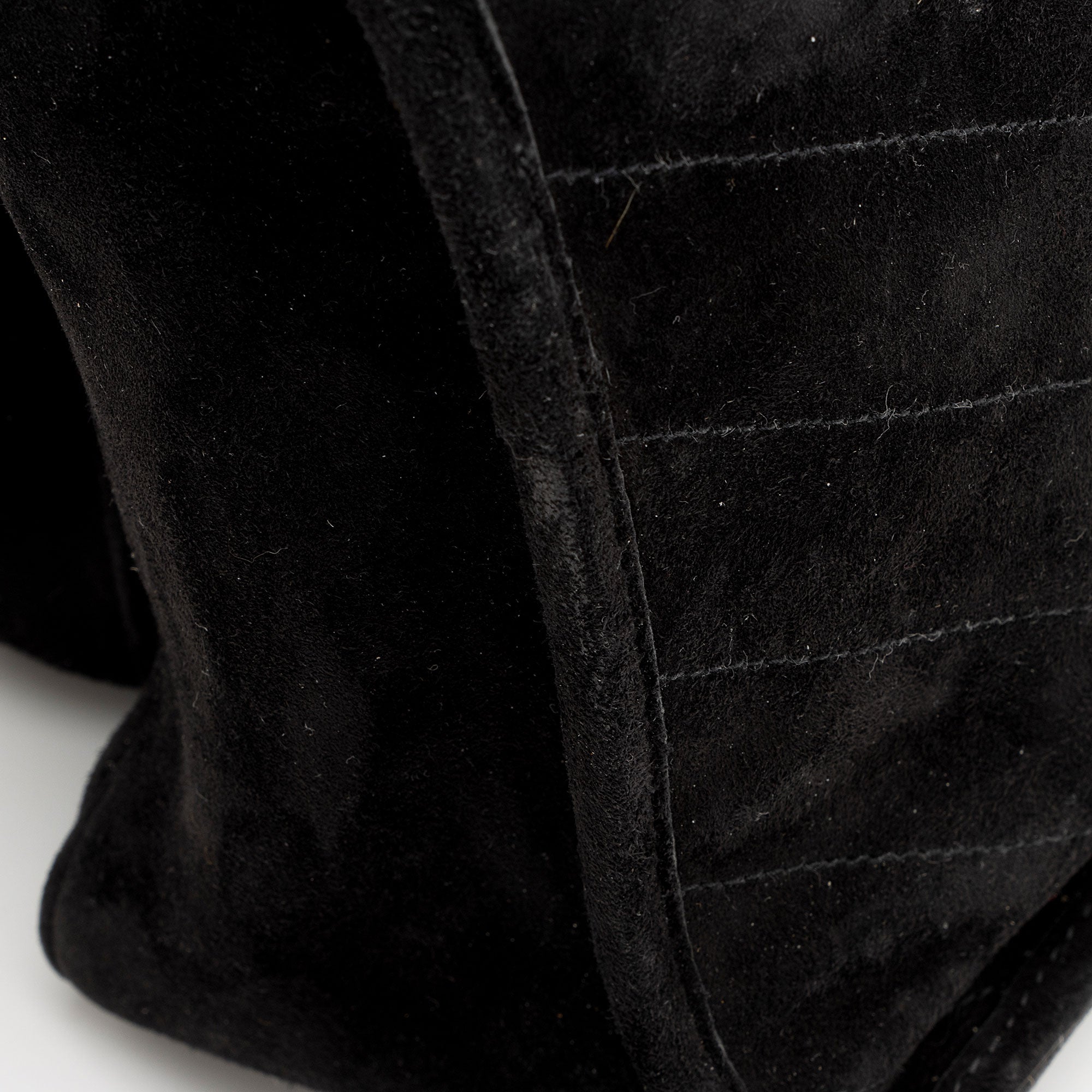 Saint Laurent Suede Monogram Niki Medium Shoulder Bag