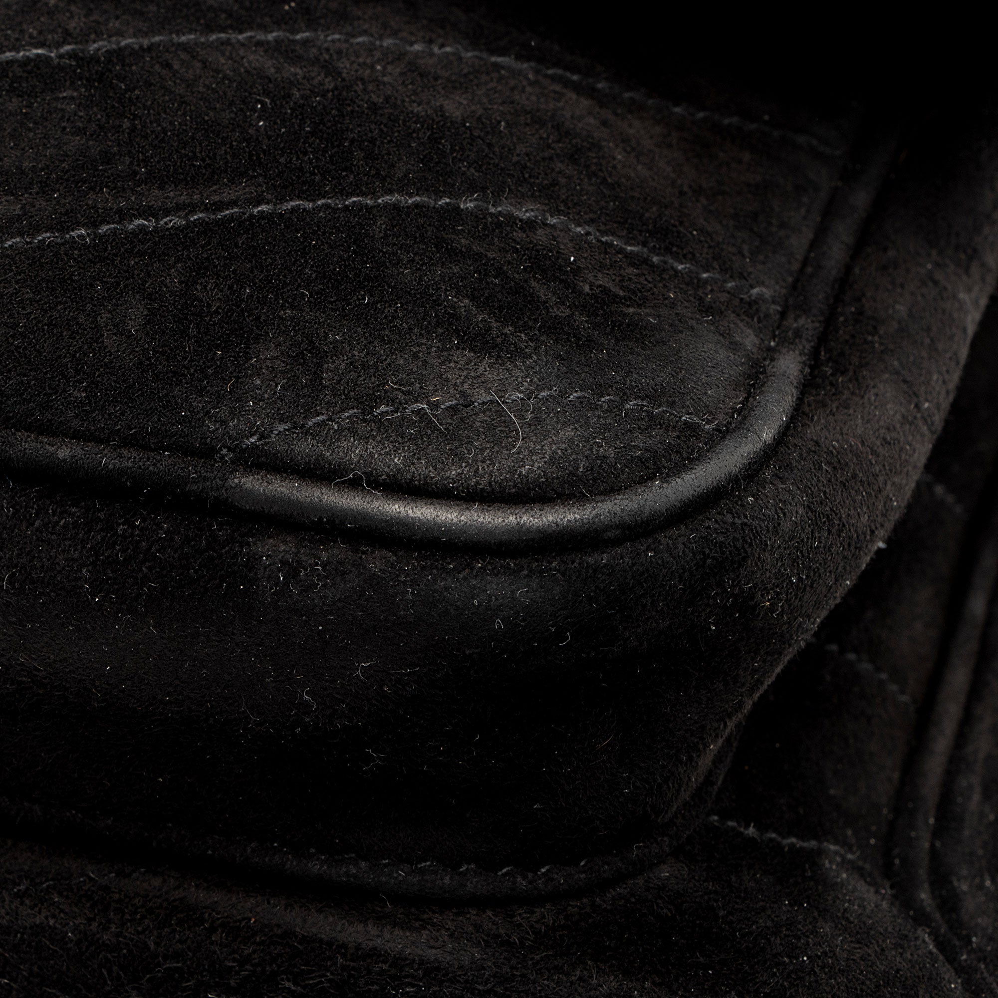 Saint Laurent Suede Monogram Niki Medium Shoulder Bag
