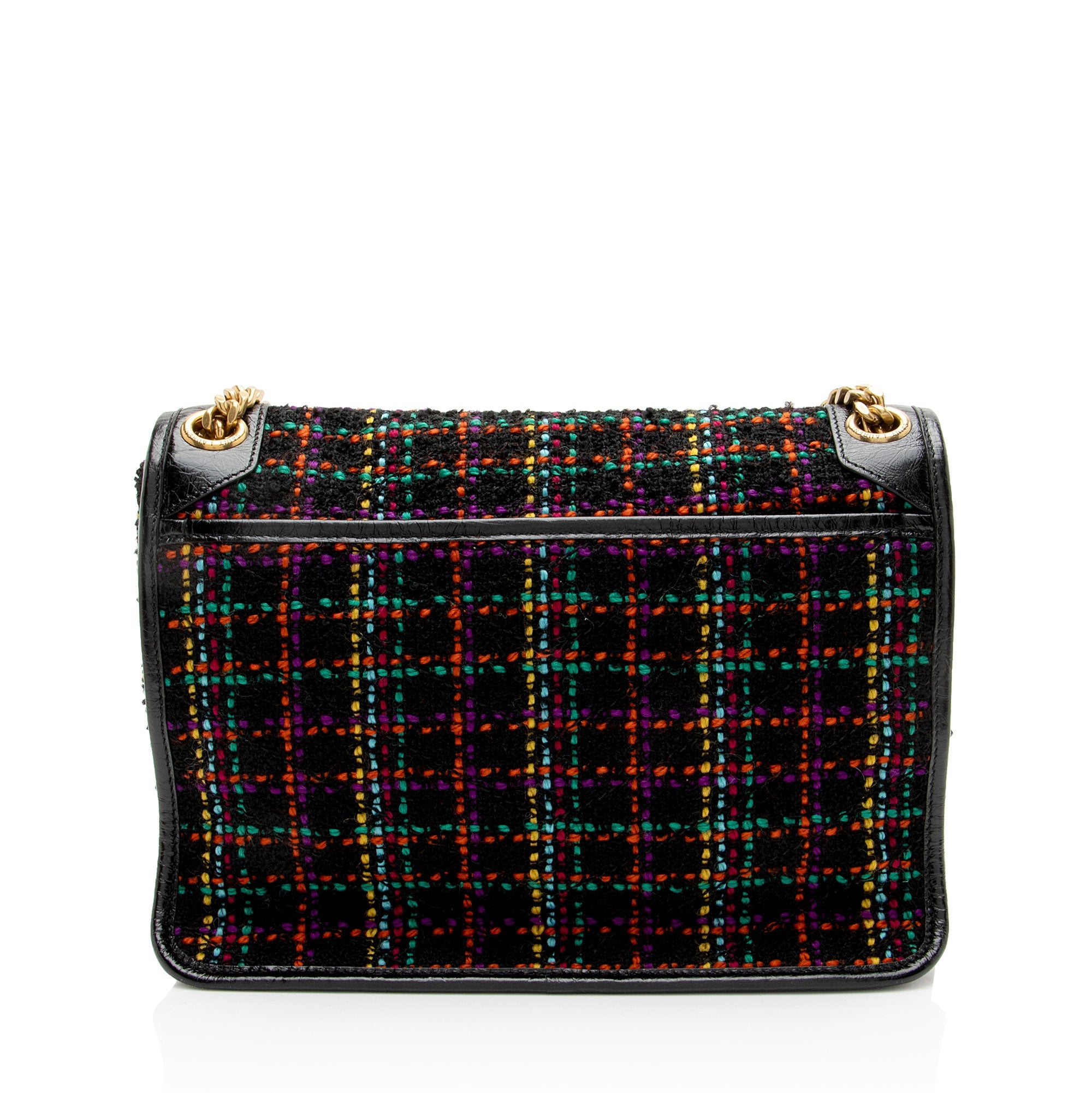 Saint Laurent Tweed Niki Medium Shoulder Bag