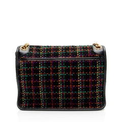 Saint Laurent Tweed Niki Medium Shoulder Bag