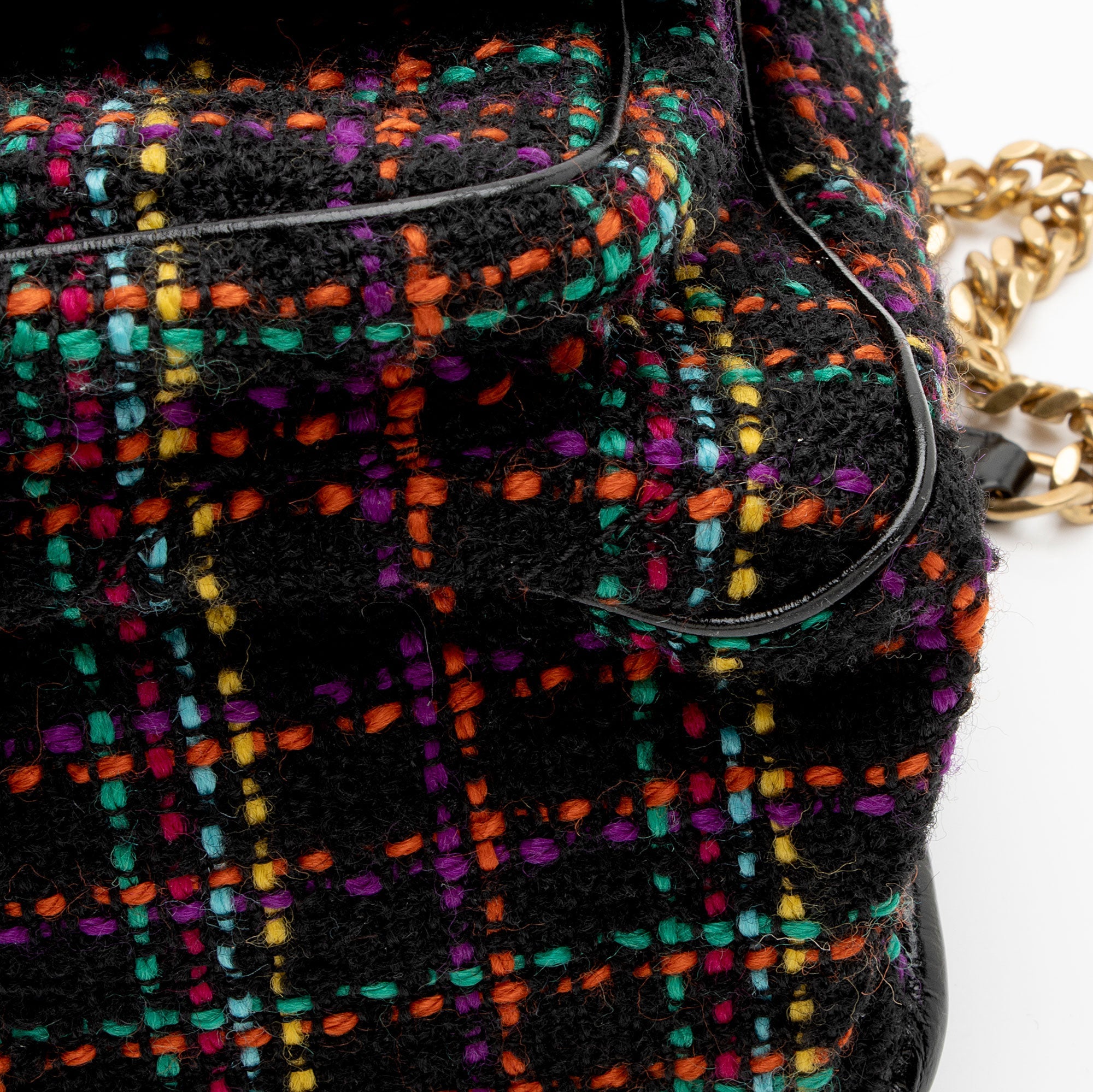 Saint Laurent Tweed Niki Medium Shoulder Bag