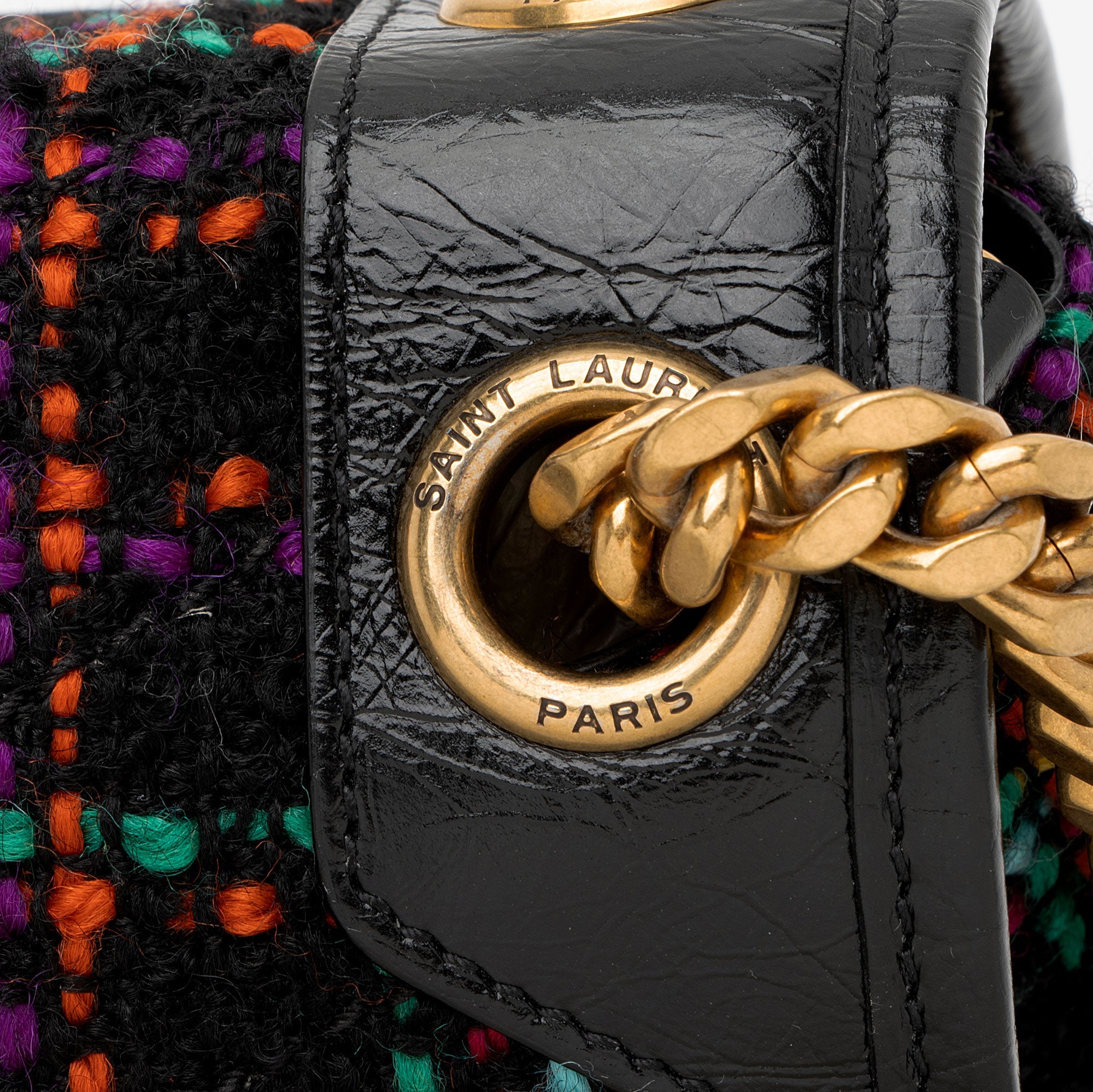 Saint Laurent Tweed Niki Medium Shoulder Bag