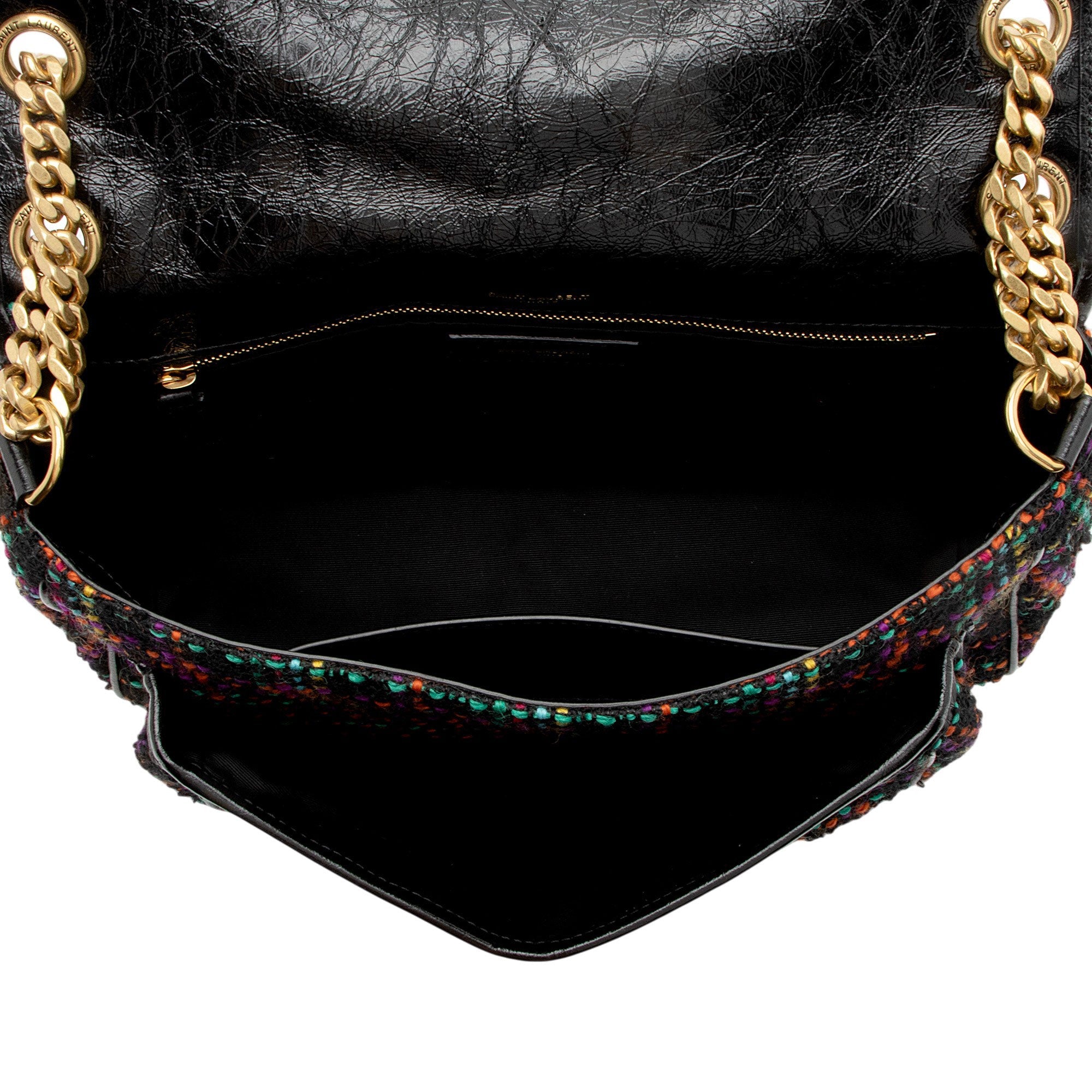 Saint Laurent Tweed Niki Medium Shoulder Bag